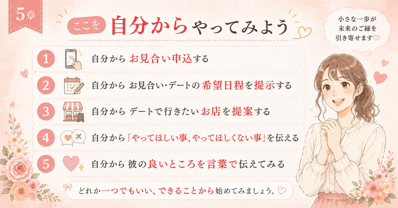 絶対譲れない条件を1つに？婚活女性の悩み｜結婚相談所ハピマリ新潟